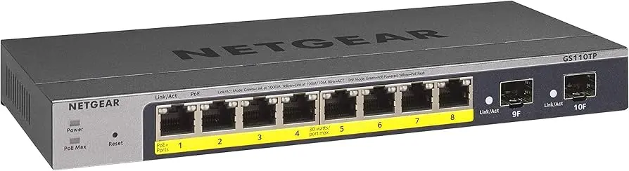  NETGEAR 8PT POE SWITCH