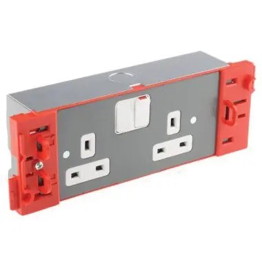 [P04-090] 2Gang Module Std Switch Socket