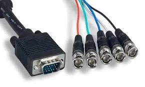 [P11-032] 6 ft Coax HD15 VGA to 5 BNC Monitor Cable  M/M